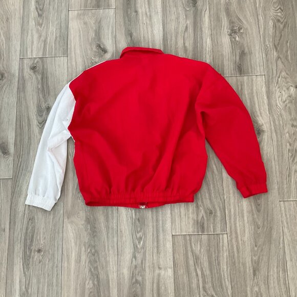 Vtg USA Sport Club Jacket Large Soft Shell Color Block Track Suit Coat USA Made - Picture 2 of 9